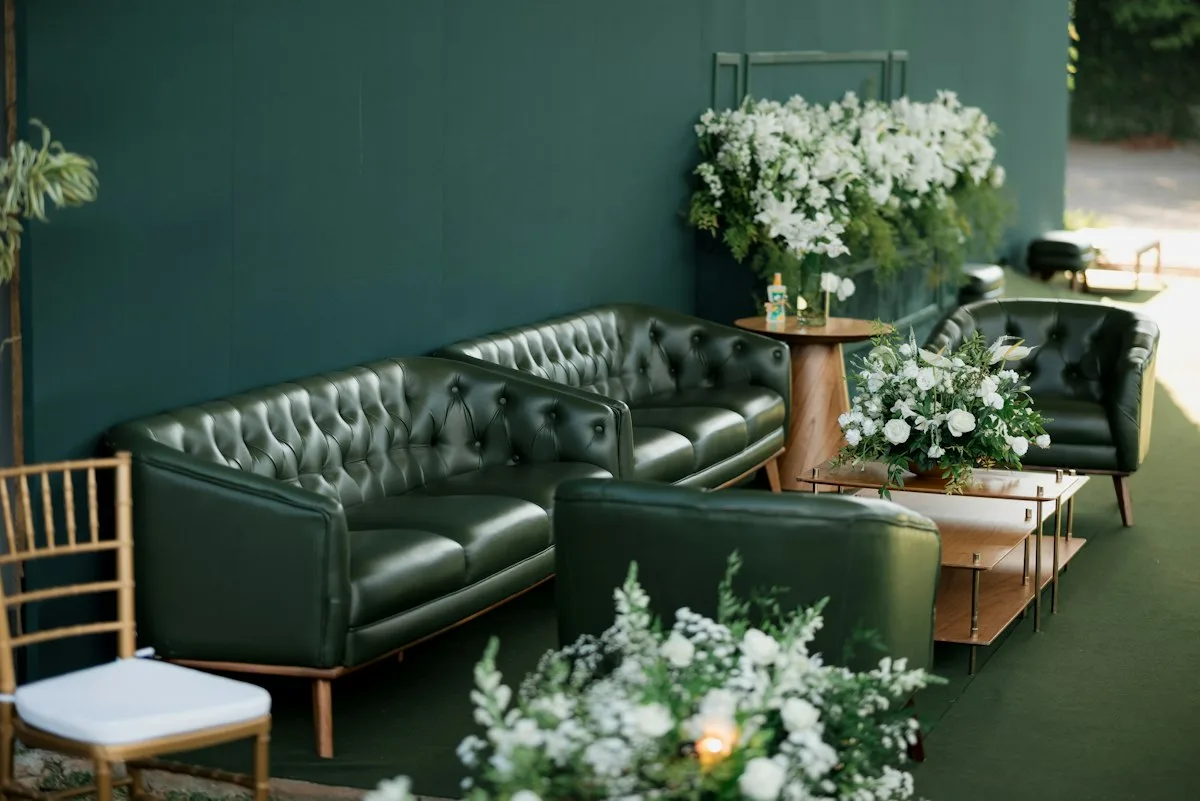 Sofá lounge verde